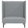 Sofa de Espalda Alta Gris claro 109 x 56 x 121 cm tela en Sofás | Comprar online en Foru.es