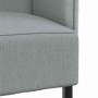 Sofa de Espalda Alta Gris claro 109 x 56 x 121 cm tela en Sofás | Comprar online en Foru.es