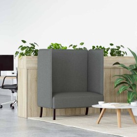 Sofa de Espalda Alta Gris oscuro 109 x 56 x 121 cm tela en Sofás | Comprar online en Foru.es