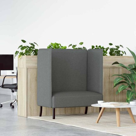 Sofa de Espalda Alta Gris oscuro 109 x 56 x 121 cm tela en Sofás | Comprar online en Foru.es