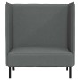 Sofa de Espalda Alta Gris oscuro 109 x 56 x 121 cm tela en Sofás | Comprar online en Foru.es