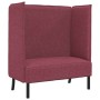 Sofa de Espalda Alta Rojo vino tinto 109 x 56 x 121 cm tela en Sofás | Comprar online en Foru.es