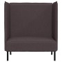 Sofa de Espalda Alta Marrón oscuro 109 x 56 x 121 cm tela en Sofás | Comprar online en Foru.es