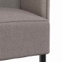 Sofa de Espalda Alta Taupé 109 x 56 x 121 cm tela en Sofás | Comprar online en Foru.es