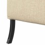 Sofa de Espalda Alta Crema 109 x 56 x 121 cm tela en Sofás | Comprar online en Foru.es