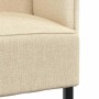 Sofa de Espalda Alta Crema 109 x 56 x 121 cm tela en Sofás | Comprar online en Foru.es