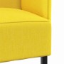 Sofa de Espalda Alta Amarillo claro 109 x 56 x 121 cm tela en Sofás | Comprar online en Foru.es