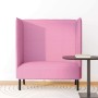 Sofa de Espalda Alta Rosa 109 x 56 x 121 cm tela en Sofás | Comprar online en Foru.es