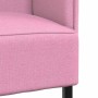 Sofa de Espalda Alta Rosa 109 x 56 x 121 cm tela en Sofás | Comprar online en Foru.es
