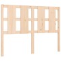 Estructura de cama de matrimonio con cabecero madera maciza de vidaXL, Camas y somieres - Ref: Foro24-3192201, Precio: 120,92...
