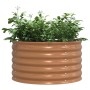 Cama elevada Marrón 80 x 80 x 44 cm Acero en Macetas y jardineras | Comprar online en Foru.es
