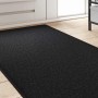 Runner de Alfombra Antracita 80 x 500 cm 100% Polipropileno en Alfombras | Comprar online en Foru.es