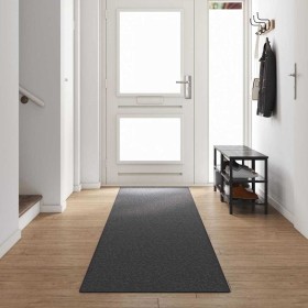 Runner de Alfombra Gris oscuro 80 x 500 cm 100% Polipropileno en Alfombras | Comprar online en Foru.es