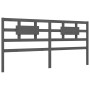 Estructura de cama con cabecero madera maciza gris 200x200 cm de vidaXL, Camas y somieres - Ref: Foro24-3192578, Precio: 174,...