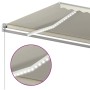 Toldo retráctil manual con luz LED color crema 600x300 cm en Toldos | Comprar online en Foru.es