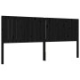 Estructura de cama con cabecero madera maciza negro 200x200 cm de vidaXL, Camas y somieres - Ref: Foro24-3192970, Precio: 226...