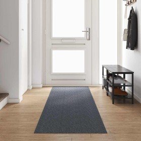 Runner de Alfombra Gris 80 x 400 cm tela en Alfombras | Comprar online en Foru.es