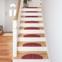 Alfombras autoadhesivas para escaleras 15 pcs Rojo en Hogar | Comprar online en Foru.es
