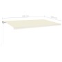 Toldo automático con LED sensor de viento crema 600x300 cm en Toldos | Comprar online en Foru.es