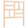 Estructura de cama con cabecero madera maciza 90x200 cm de vidaXL, Camas y somieres - Ref: Foro24-3193061, Precio: 88,26 €, D...