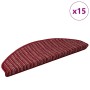 Alfombras autoadhesivas para escaleras 15 pcs Rojo en Hogar | Comprar online en Foru.es