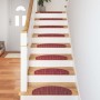 Alfombras autoadhesivas para escaleras 15 pcs Rojo en Hogar | Comprar online en Foru.es