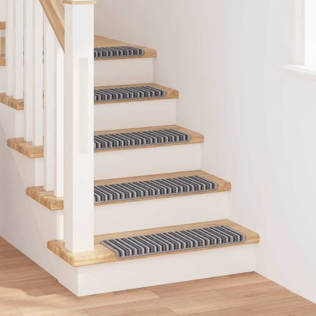 Alfombras autoadhesivas para escaleras Rayado 15 pcs Gris en Hogar | Comprar online en Foru.es