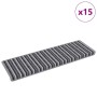 Alfombras autoadhesivas para escaleras Rayado 15 pcs Gris en Hogar | Comprar online en Foru.es