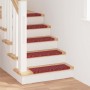 Alfombras autoadhesivas para escaleras Rayado 15 pcs Rojo en Hogar | Comprar online en Foru.es