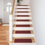 Alfombras autoadhesivas para escaleras Rayado 15 pcs Rojo en Hogar | Comprar online en Foru.es