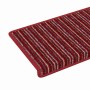 Alfombras autoadhesivas para escaleras Rayado 15 pcs Rojo en Hogar | Comprar online en Foru.es