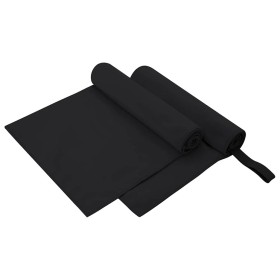 Toallas Deportivas 2 pcs Negro 100 x 50 cm en Toallas | Comprar online en Foru.es