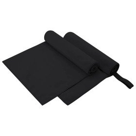 Toallas Deportivas 2 pcs Negro 100 x 50 cm en Toallas | Comprar online en Foru.es