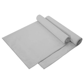 Toallas Deportivas 2 pcs Gris 140 x 70 cm Poliéster y Poliamida en Toallas | Comprar online en Foru.es