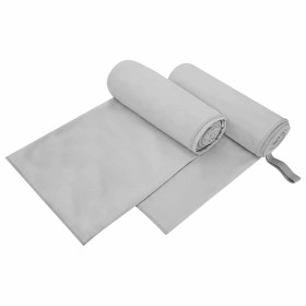 Toallas Deportivas 2 pcs Gris 200 x 100 cm en Toallas | Comprar online en Foru.es