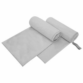 Toallas Deportivas 2 pcs Gris 200 x 100 cm en Toallas | Comprar online en Foru.es