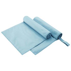 Toallas Deportivas 2 pcs Azul 100 x 50 cm Poliéster y Poliamida en Toallas | Comprar online en Foru.es