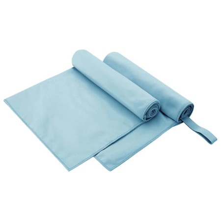 Toallas Deportivas 2 pcs Azul 100 x 50 cm Poliéster y Poliamida en Toallas | Comprar online en Foru.es
