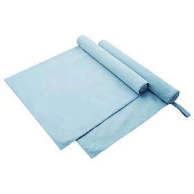 Toallas Deportivas 2 pcs Azul 180 x 90 cm Poliéster y Poliamida en Toallas | Comprar online en Foru.es