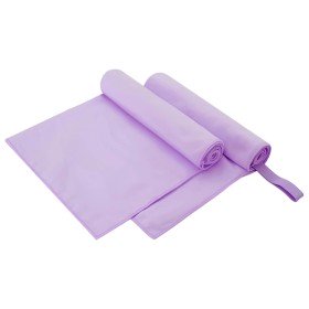 Toallas Deportivas 2 pcs Morado 100 x 50 cm en Toallas | Comprar online en Foru.es