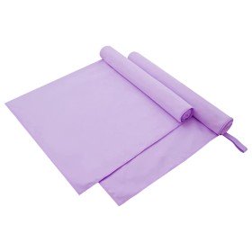 Toallas Deportivas 2 pcs Morado 180 x 90 cm en Toallas | Comprar online en Foru.es