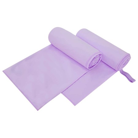 Toallas Deportivas 2 pcs Morado 200 x 100 cm en Toallas | Comprar online en Foru.es