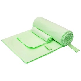 Set de Toallas de Deportes 2 pcs Verde tela en Toallas | Comprar online en Foru.es