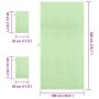 Set de Toallas de Deportes 3 pcs Verde Poliéster y Poliamida en Toallas | Comprar online en Foru.es