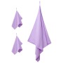 Set de Toallas de Deportes 3 pcs Morado Poliéster y Poliamida en Toallas | Comprar online en Foru.es