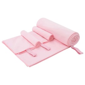 Set de Toallas de Deportes 3 pcs Rosa Poliéster y Poliamida en Toallas | Comprar online en Foru.es