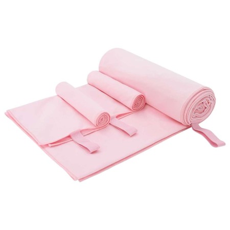 Set de Toallas de Deportes 3 pcs Rosa Poliéster y Poliamida en Toallas | Comprar online en Foru.es