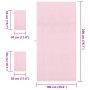 Set de Toallas de Deportes 3 pcs Rosa Poliéster y Poliamida en Toallas | Comprar online en Foru.es