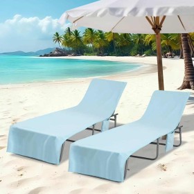 Toallas de Reposera 2 pcs Azul 210 x 75 cm en Toallas | Comprar online en Foru.es