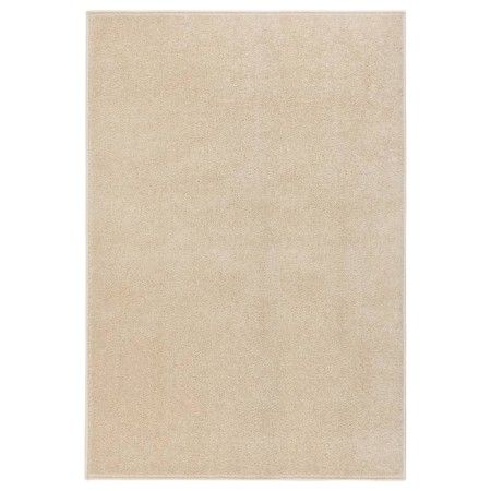 Alfombra de pelo corto beige 160x230 cm de vidaXL, Alfombras - Ref: Foro24-340333, Precio: 77,65 €, Descuento: %